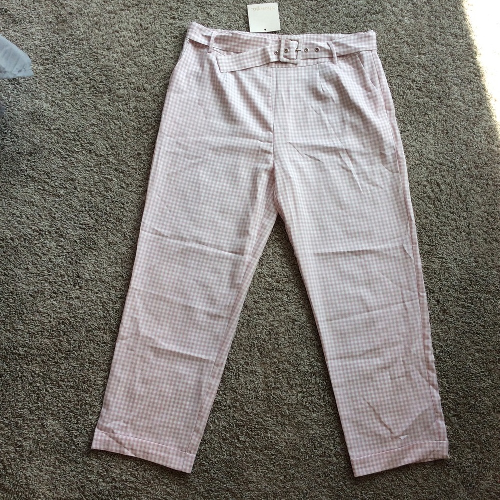 Pink Gingham Pants
